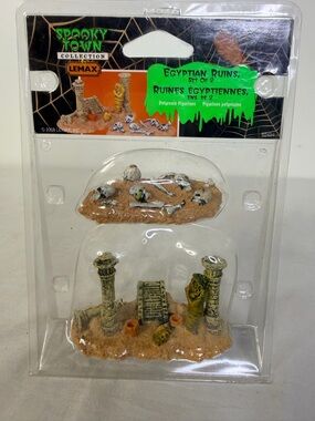 Lemax Spooky Town Egyptian Ruins Set NIP Halloween Village 2008